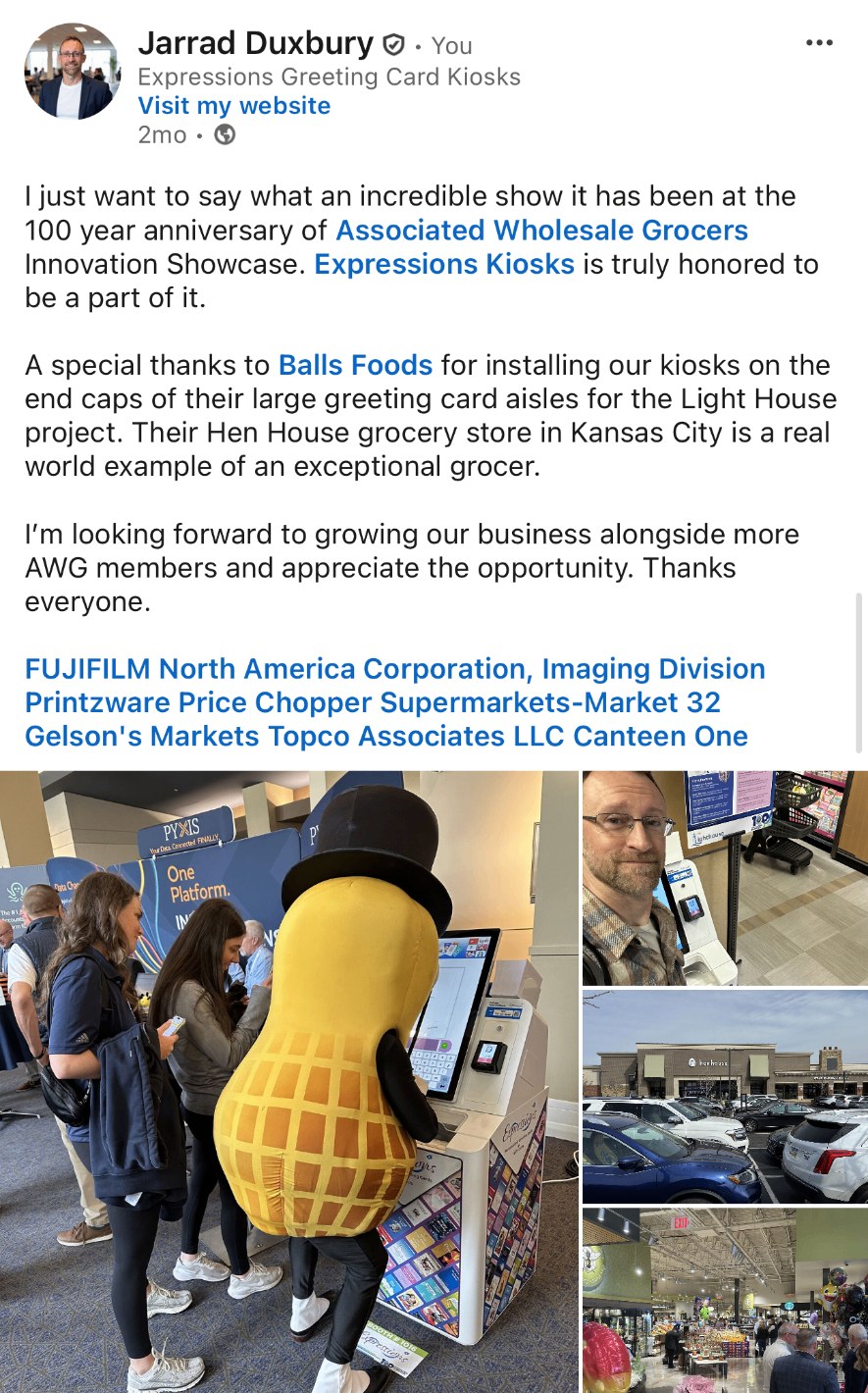 Associated Wholesale Grocers 100 year Innovation Showcase with Balls Foods