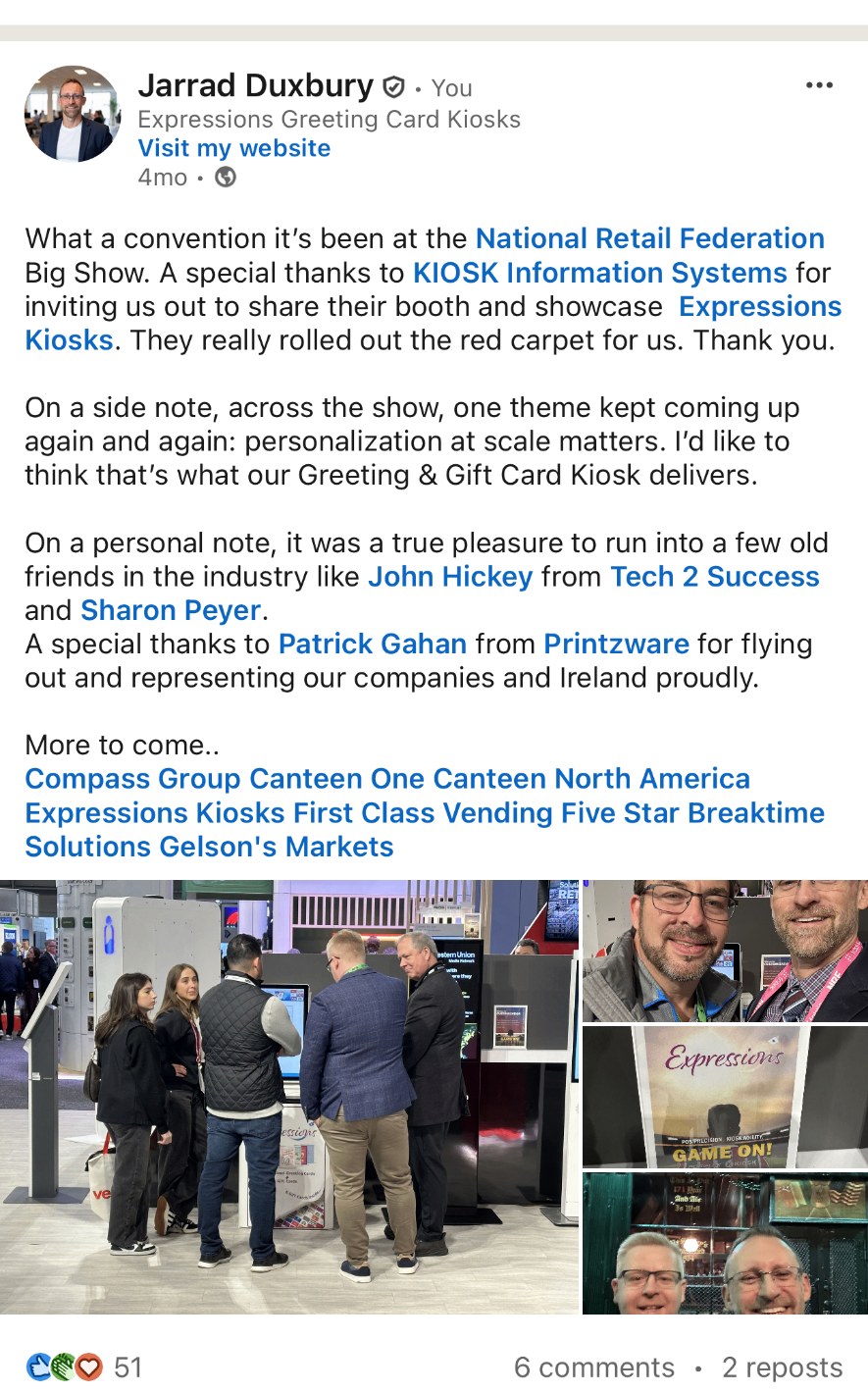 NRF Big Show recap — KIOSK Information Systems booth