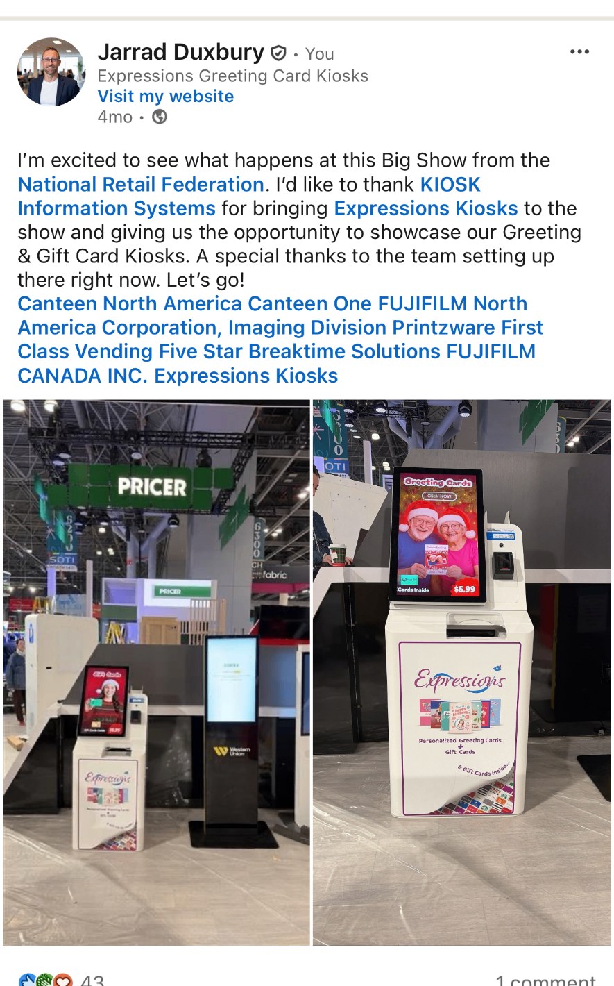 Kicking off the NRF Big Show with KIOSK Information Systems