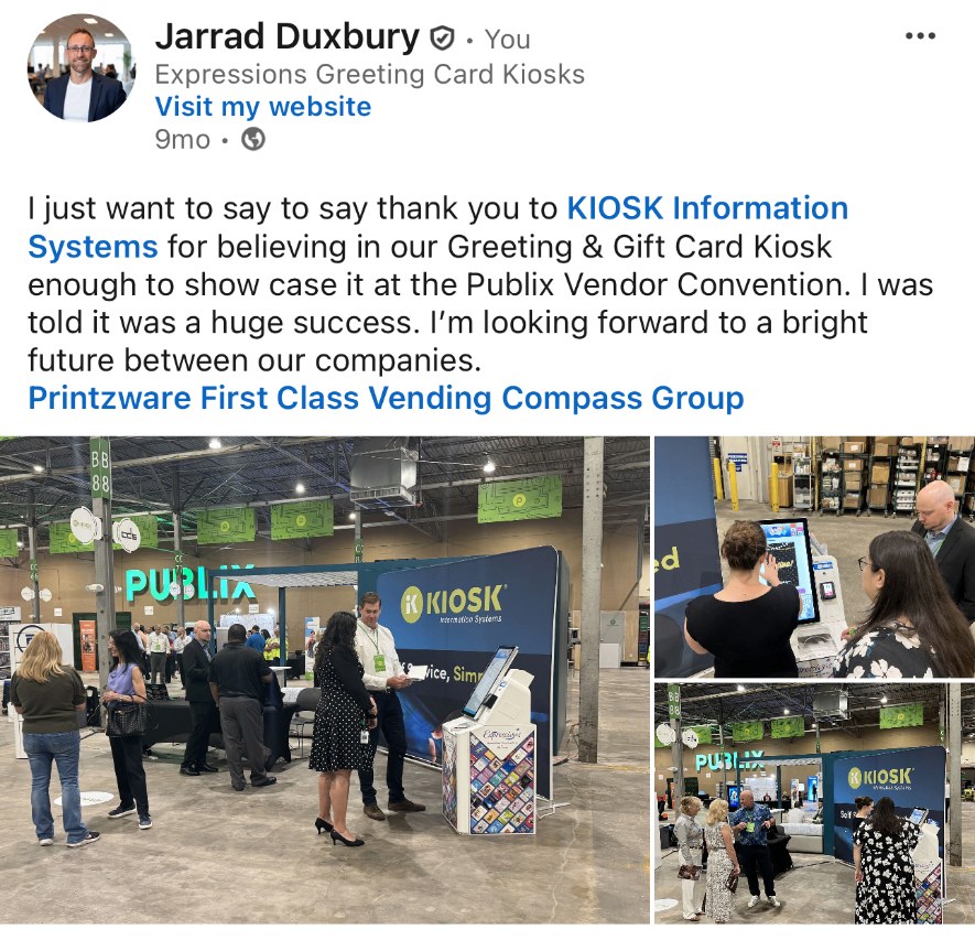 KIOSK Information Systems at Publix Vendor Convention